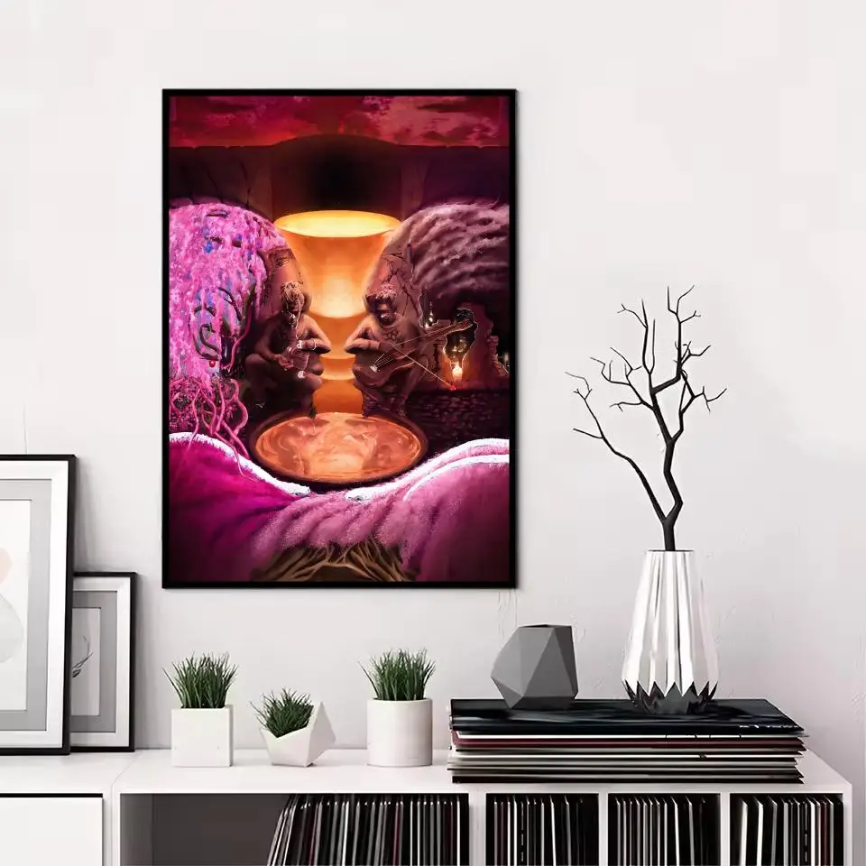 الهيب هوب مغني الراب Y-الشباب البلطج المشارك HD طباعة شخصية قماش جدار جدارية ملصق فني صور لغرفة المعيشة ديكور المنزل دائم