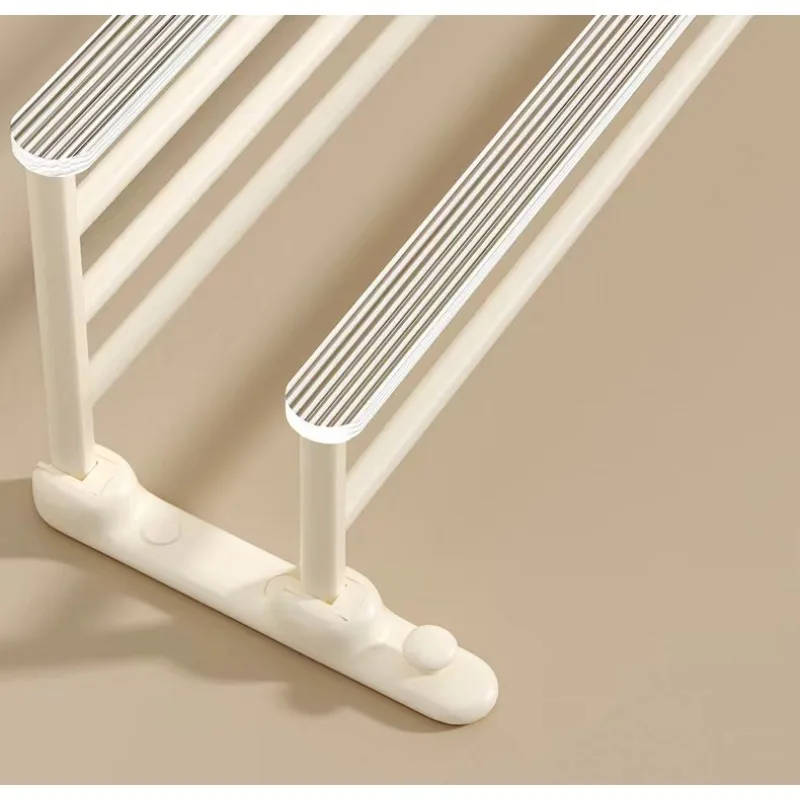 Hot Sale  Custom Wall Mounted Bathroom Accessories Aluminum Acrylic Foldable Upwards 90° White Towel Rack