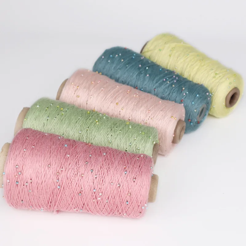 330g Pearl Silk Cotton Thread, Hand Woven Pure Cotton Fine Wool Thread, DIY Crochet Hand Woven Knitting Wool Blanket