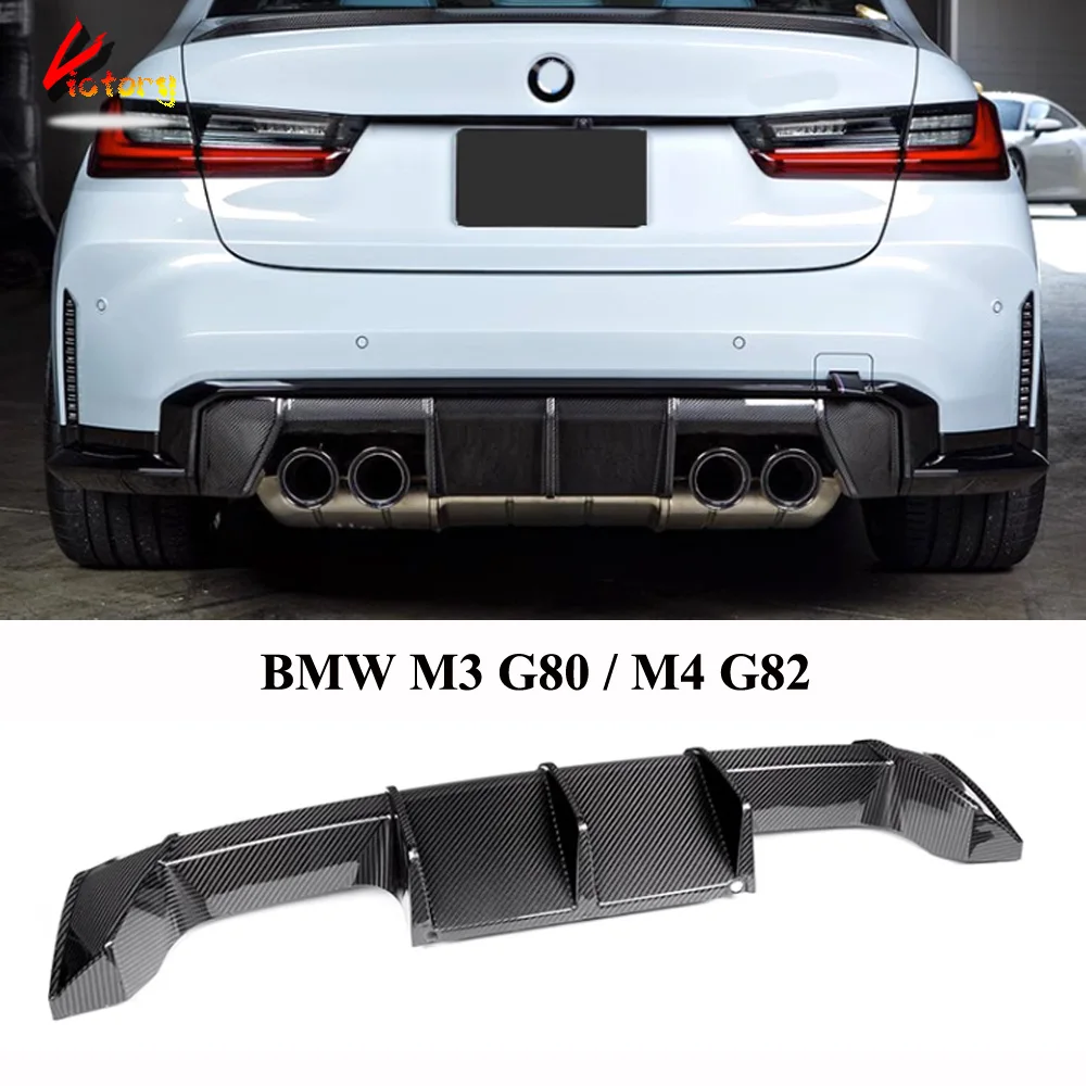 

Для BMW M3 G80 M4 G82 2020-IN Real Carbon MP задний диффузор задний бампер разветвитель губ детали для украшения автомобиля