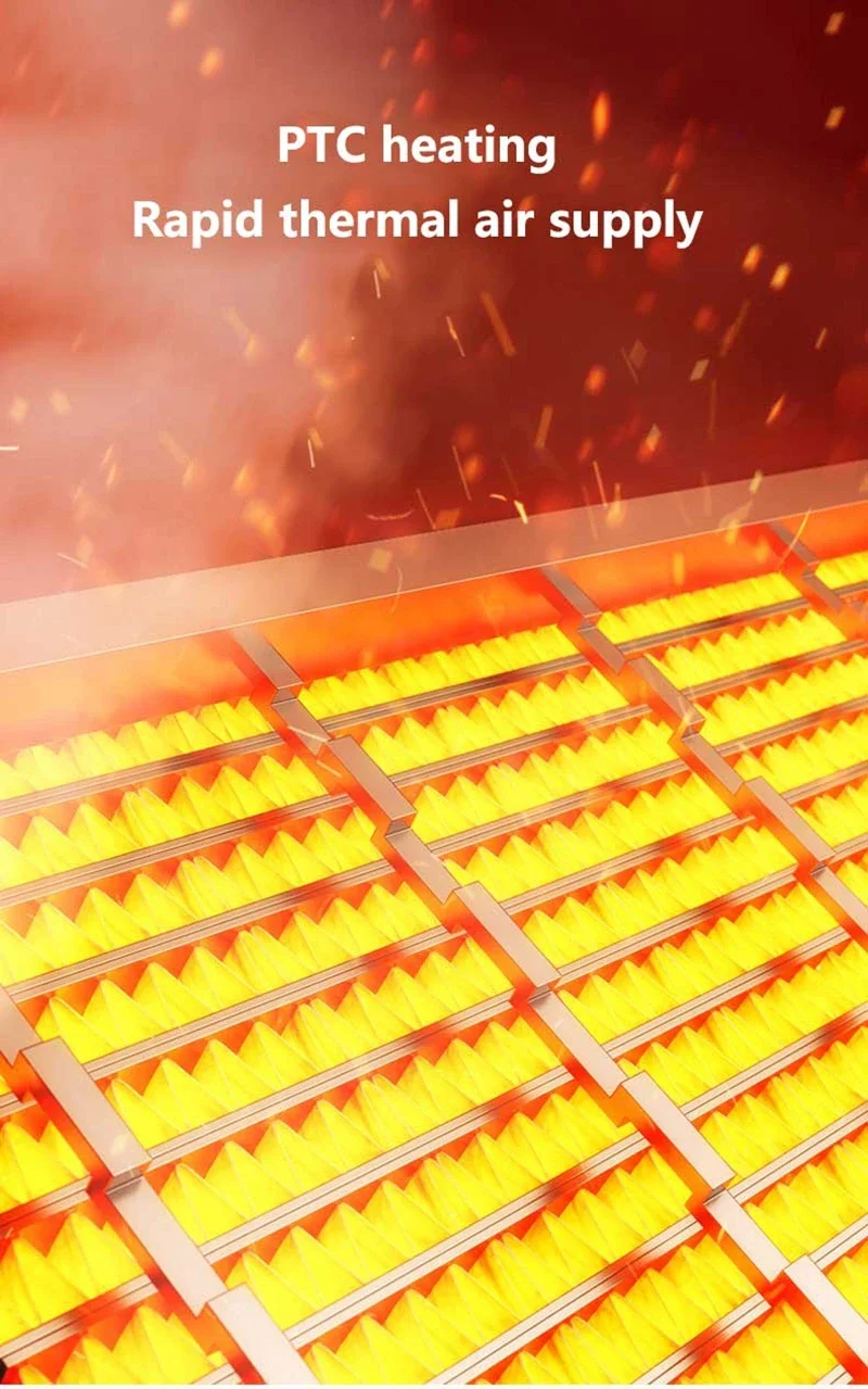 12V/24V Autoheizung Heiz- und Kühlung Zweifachnutzung Niedriger Stromverbrauch 360 ° Rotation Abtauung Entfroster Schnellheizung Klappbarer Ständer 2026 – Detail 9