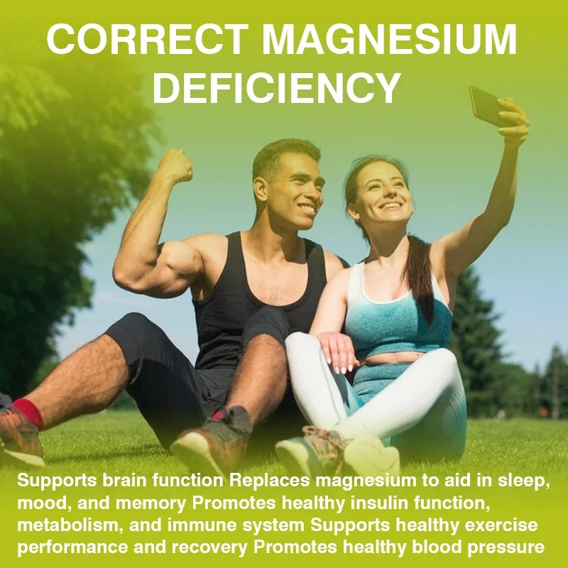 Magnesium - for Muscle, Heart, Nerve & Bone Support, Gluten Free, Made in The USA