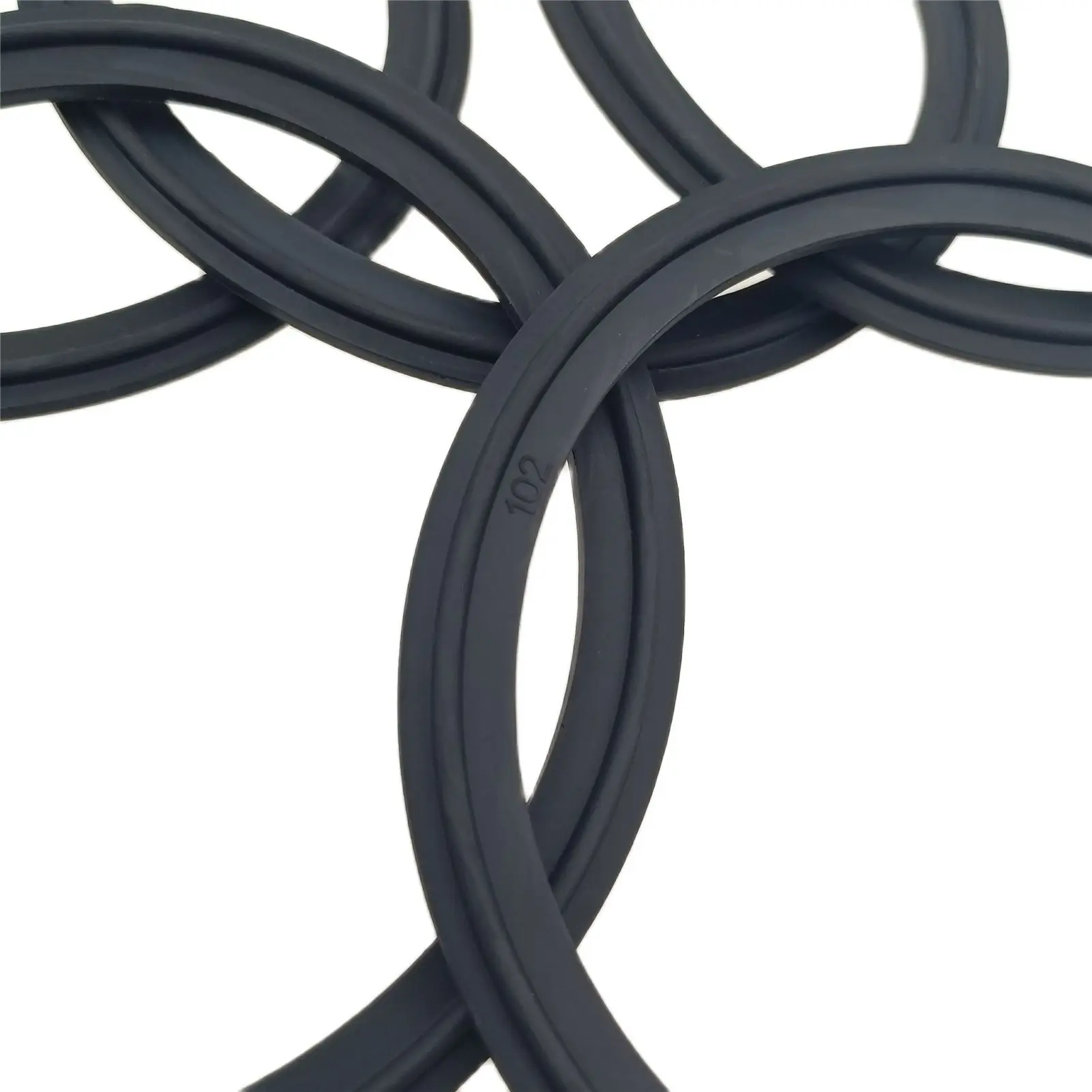 트라이 클로버 호환 FKM 개스킷 트라이 클램프, 6 인치 씰링 팩 2 개