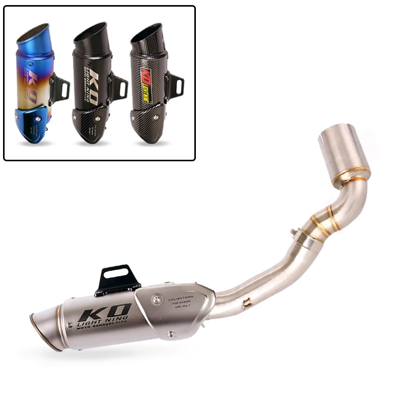 

Slip On Motorcycle Exhaust Pipe Middle Connection Link Tube Muffler Escape Modified For Duke 250 390 RC390 Duke 250ADV 390ADV