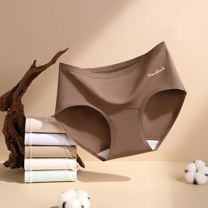 Women's Lingerie Fashion Briefs Panties Women Micro Underwear Sports Breathable Sexy Panties Set Pack Cotton Lady Triangular
