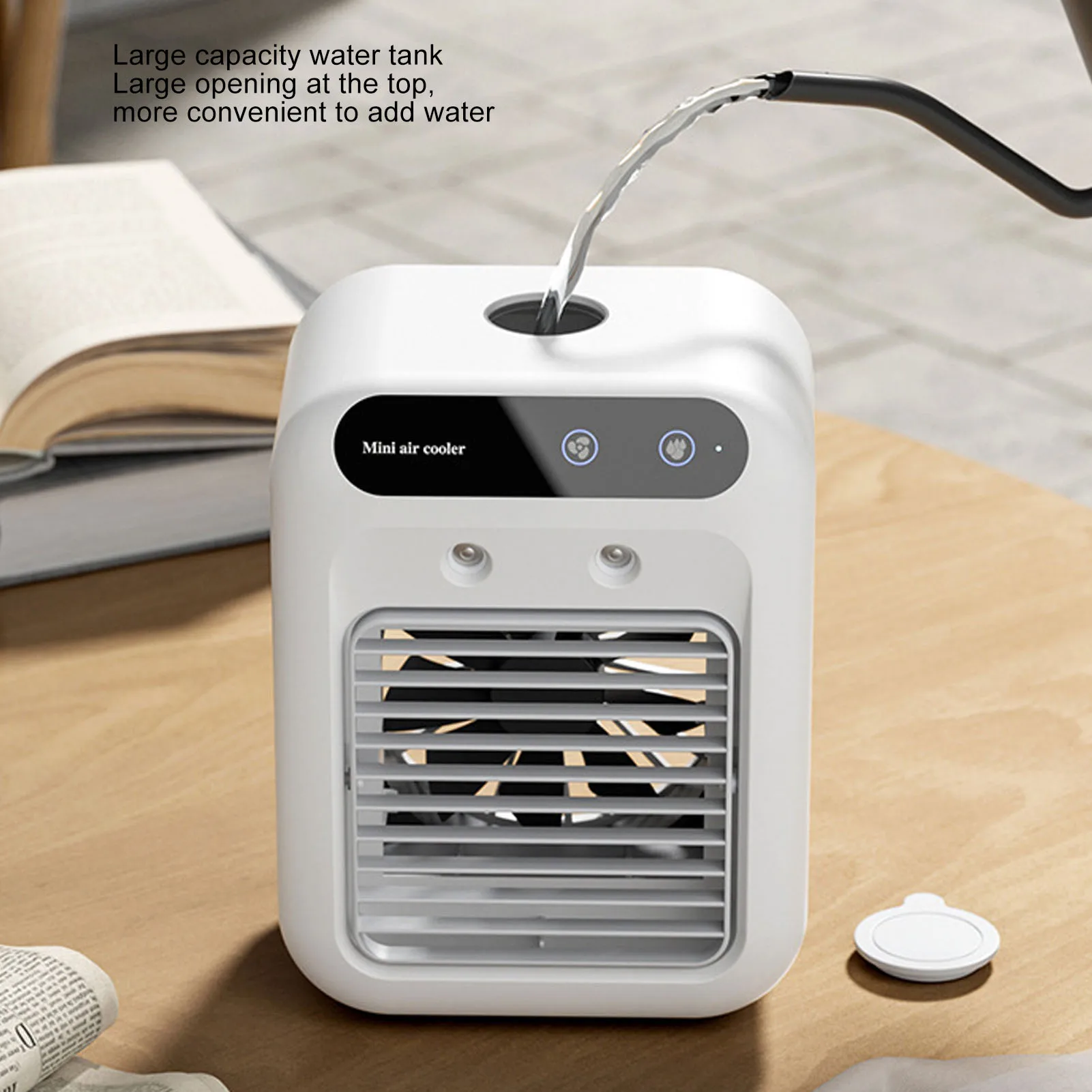Portable Air Conditioner Fan Efficient Cooling Small Air Cooler 500ml Water Wide Angle Air Supply Home Refrigeration Tools