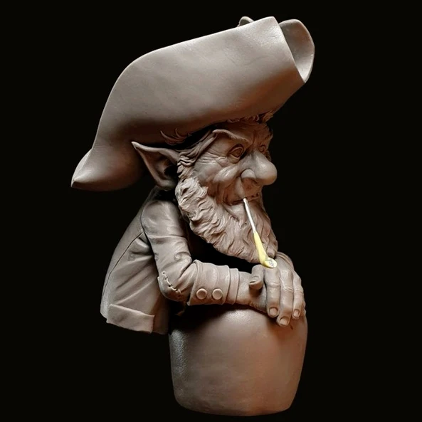 Kits de modèles de buste en résine 1/12, figurine incolore et auto-assemblée (offre spéciale pas de trèfle à quatre feuilles, poteau sans fumée) A-1954