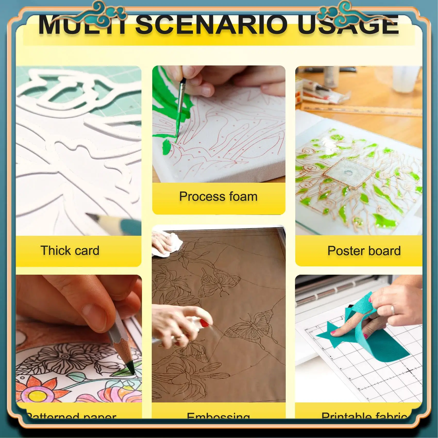 

(Новинка)-3 шт. сменный коврик для резки, клейкий коврик с измерительной сеткой 8 на 12 дюймов для Silhouette Cameo Cricut Explore Plotter Mac