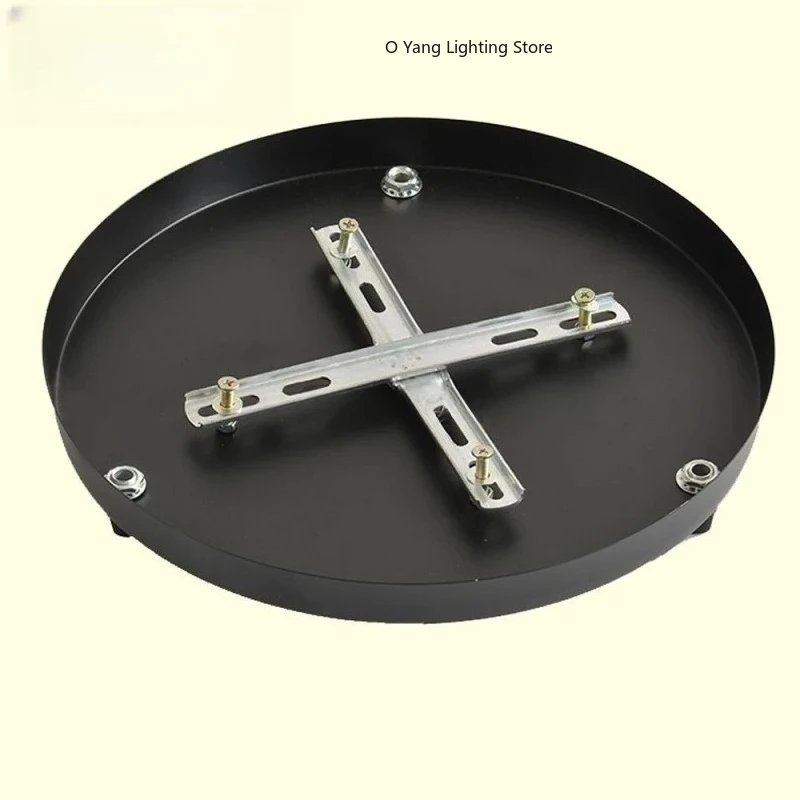 Ceiling Mounted Base Canopy Plate DIY Round ，Rectangle， Multi Heads ，Chandeliers Pendant Light  Black White Accessories