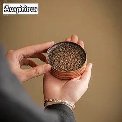 Antique Made Old Alloy Cloud Coasters Tea Coffee Cup Pad Teacup Base for Coffee Cups Heat Insulation Placemats Cafes Ornaments