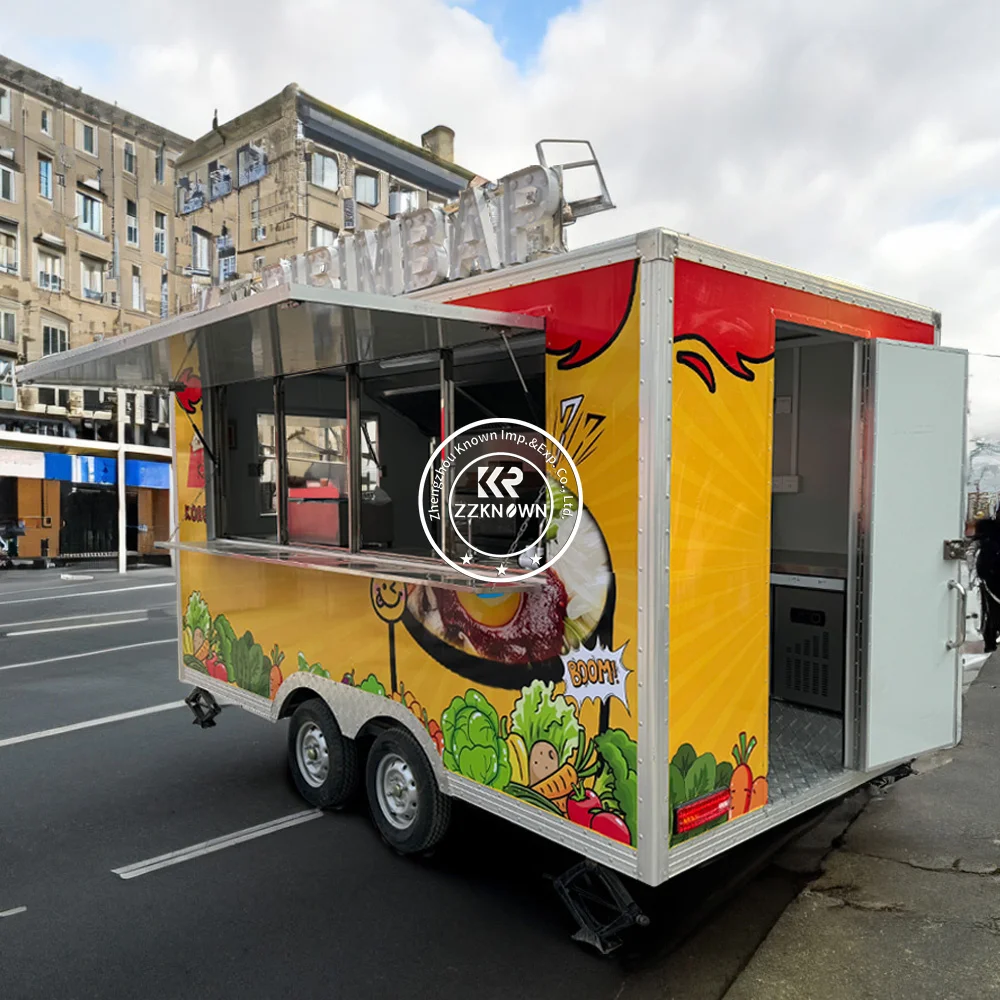 

Mobile Food Trailer Modern Mobile Ice Cream Coffee Cart With Full Kitchen Snack Kiosk Concession Food Truck