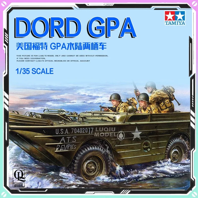 TAMIYA Assemble Model 1/35 American GPA Amphibious Vehicle 35336 Assembly Figure Custom Ornament Collectible Birthday Gift