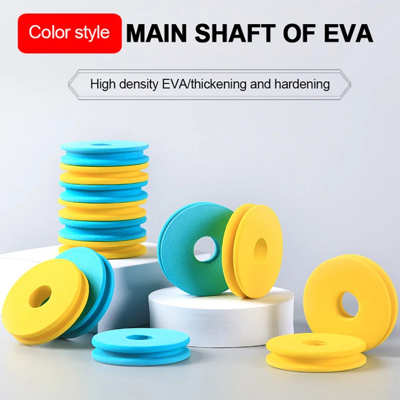 5/10Pcs EVA Foam Spools Fishing Rig Winders Line Leader Colorful Fishing Winding Board Fishing Hook Line Storage Tackle Tool