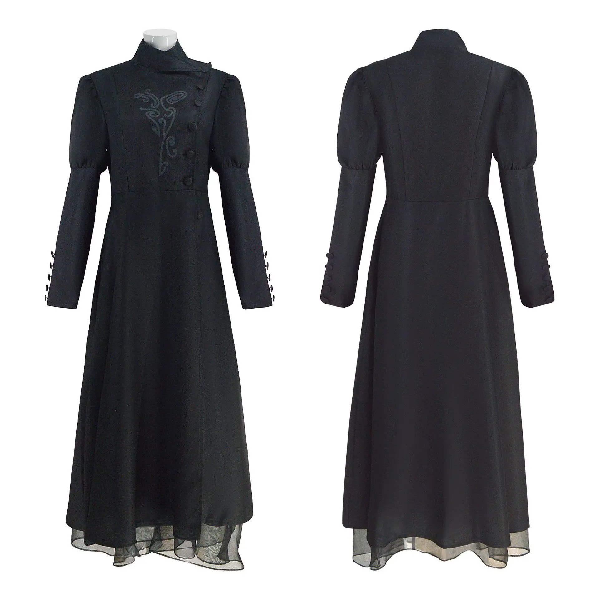 

Костюм для косплея Wicked Elphaba, готическая одежда, черное длинное платье, костюм на Хэллоуин, платье викторианского дня, костюм волшебника для косплея