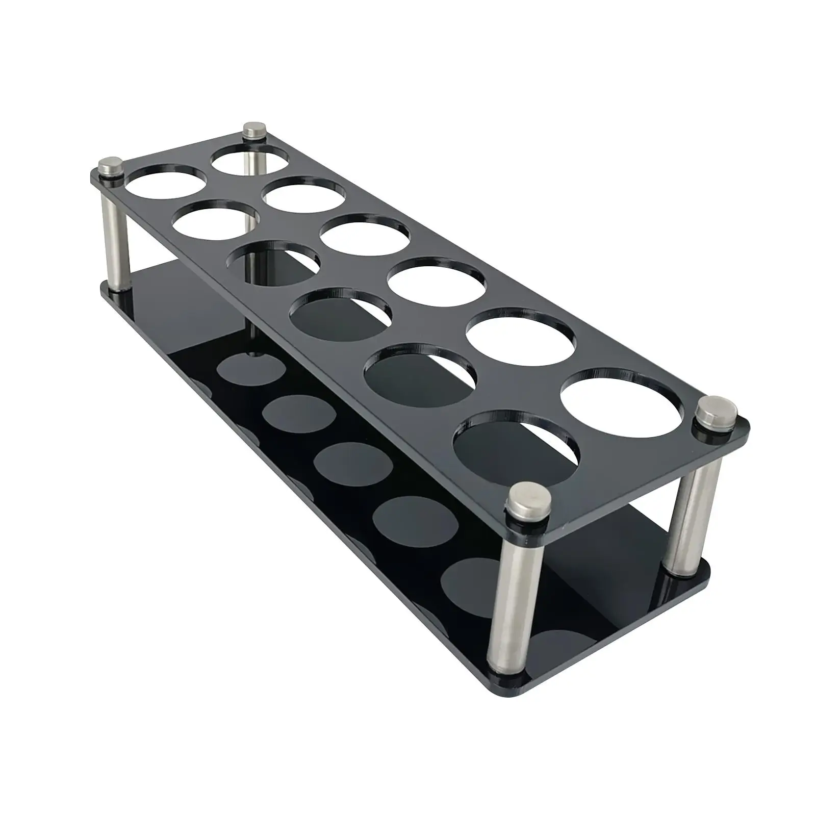 12 Hole Holder Storage Carrier Sturdy Creative Serving Tray Rack Acrylic for Bar