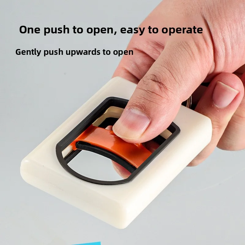 

Luminous Square Cable Tie Organizer Portable Nylon Wire Tie Storage Holder, Durable Anti-Drop Reusable Cord Management Case