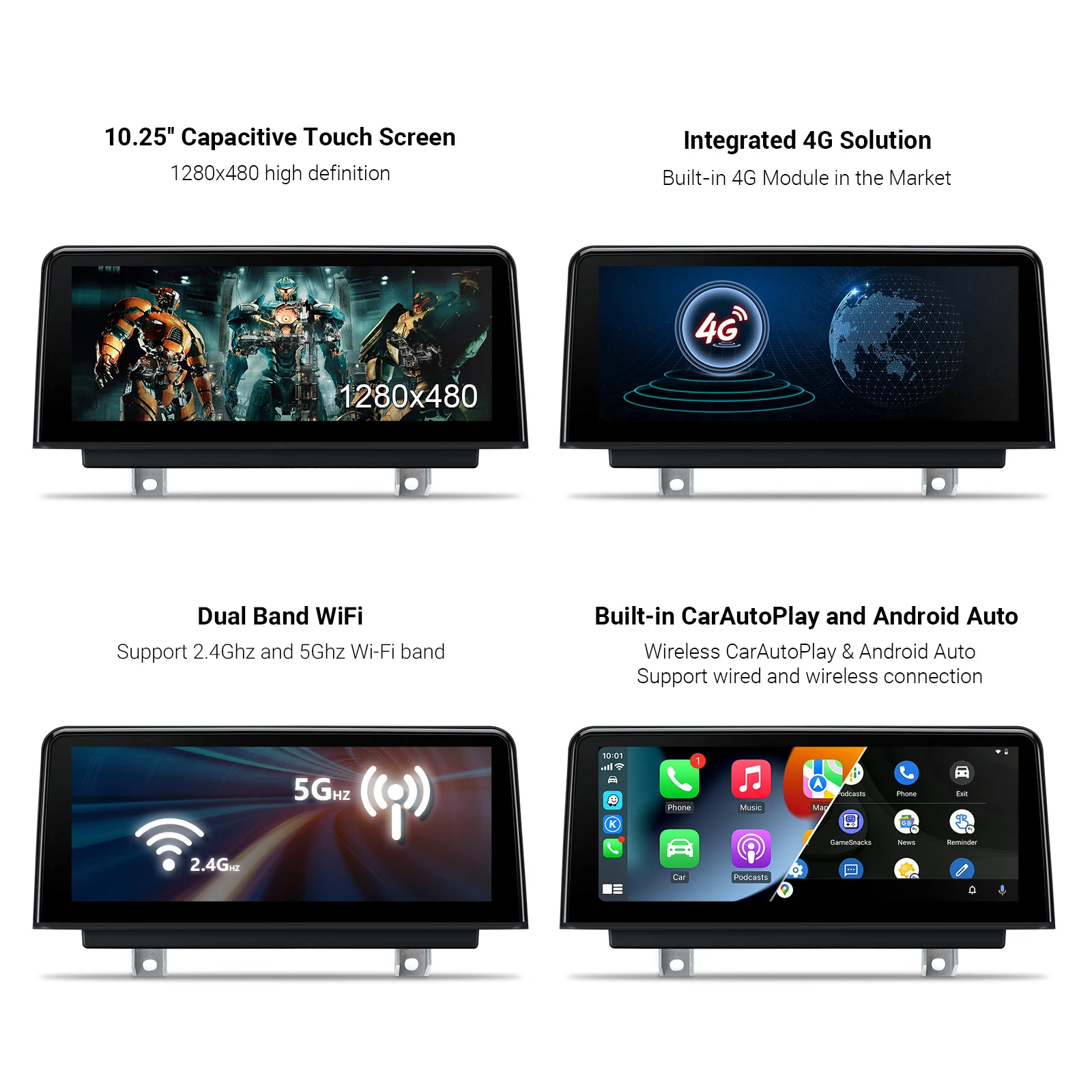 XTRONS 10.25 بوصة Android 12 Wireless Carplay Android Auto Estereo لشاشة أندرويد BM 3/4 Series M3/M4 NBT #5