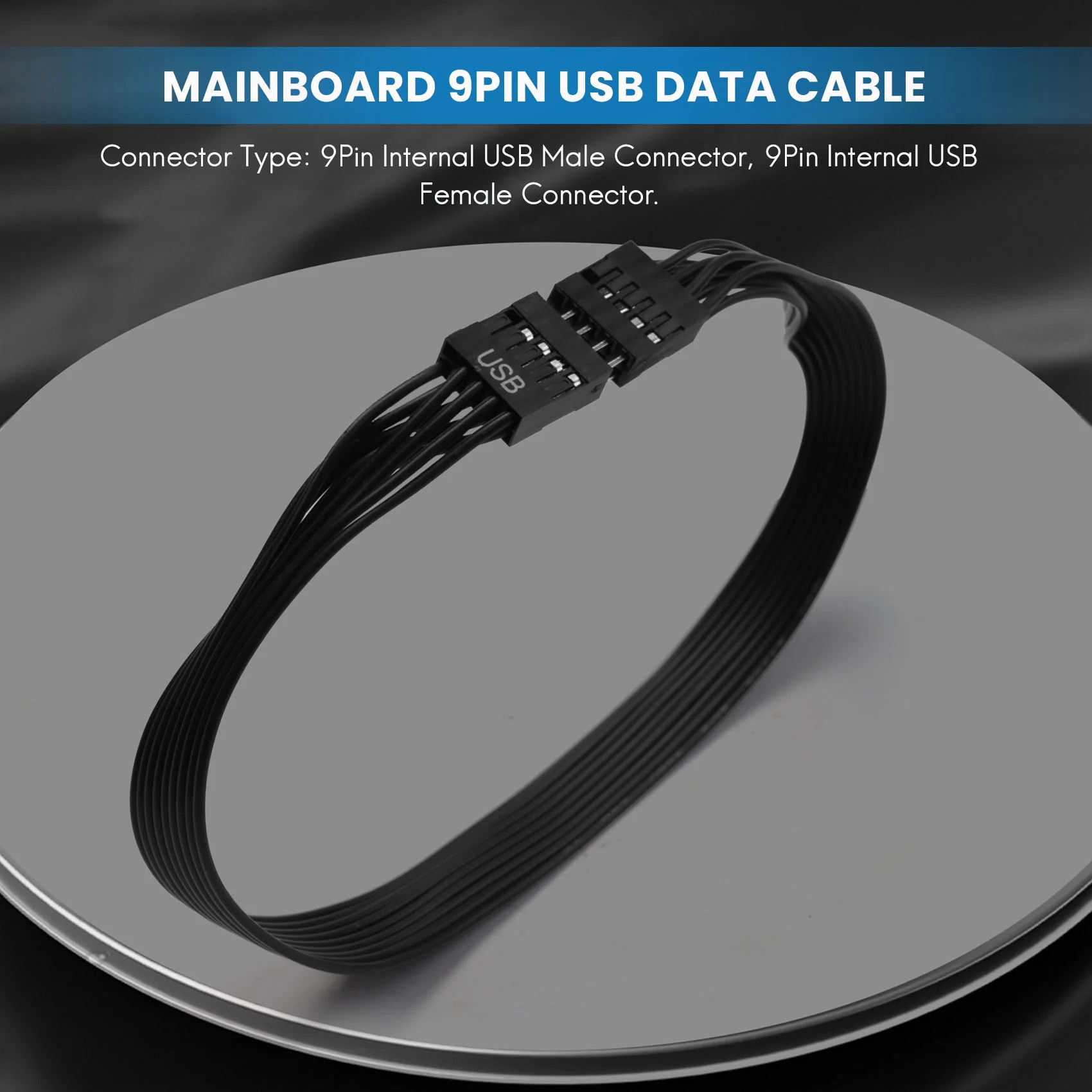 

Classic-Motherboard Mainboard 9Pin USB 2.0 Male To Female Extension Dupont Data Cable Cord Wire Line For PC DIY
