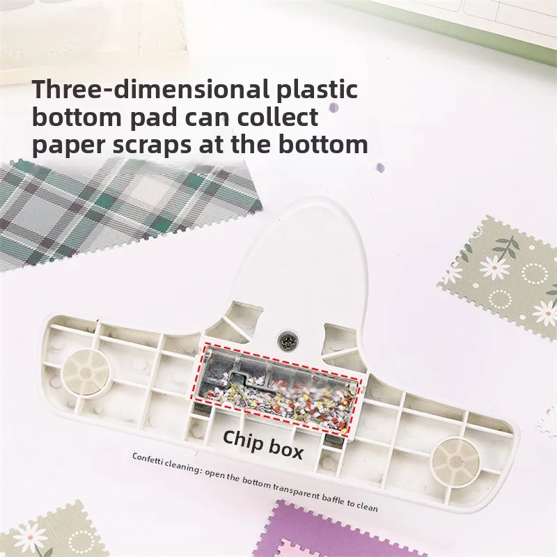 Large Hole Punch Cutter DIY Stamp Paper Craft Lace Decor Stamp and Seal Embossing Machine for Homemade Holiday Gift Packaging