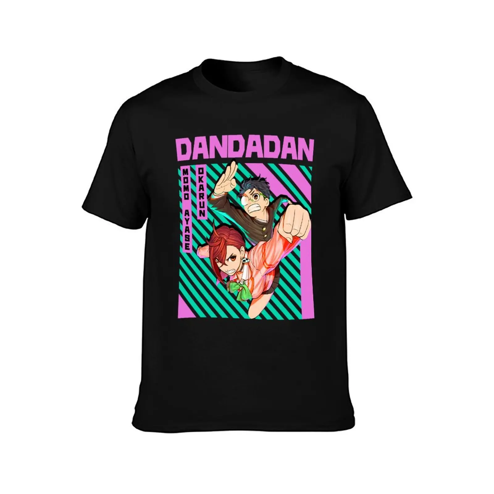 Colorfull Okarun Ayase Dandadan T-Shirt summer top rapper graphic tees customs Short sleeve tee men