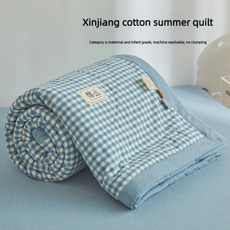 

Maternal Infant Grade Summer Quilt Xinjiang Cotton Air Condition Comforter Core Machine Washable Light Bedding