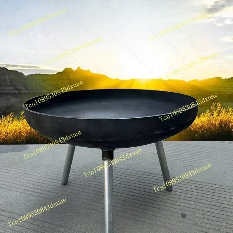 80cm Large Cast Iron Fire Pit Indoor Outdoor Fire Bowl for Camping BBQ Bonfire view 2