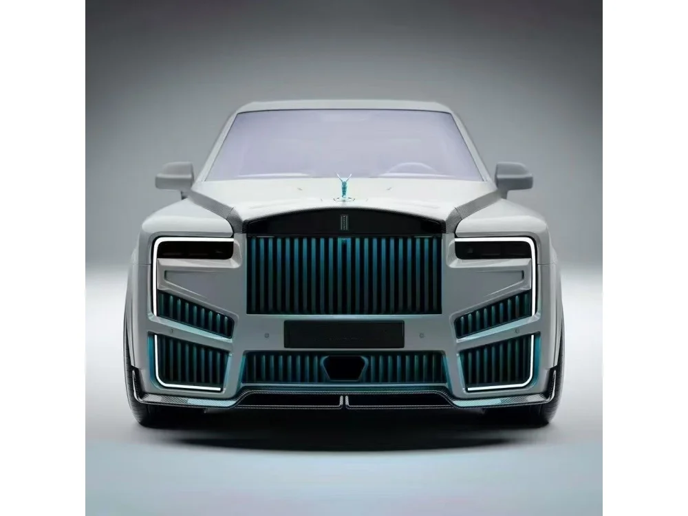 Upgrade the 2025 M Style Carbon Fiber Body Kit with Front  Rear Bumpers Side Skirts  Rear Spoilers for the Rolls Royce Cullinan