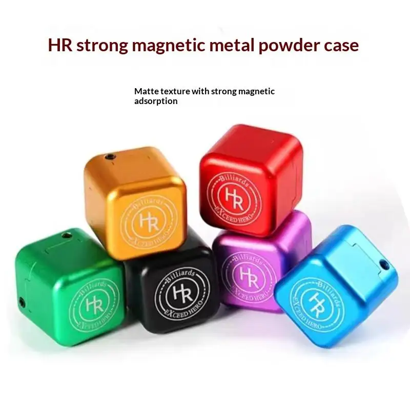 Billiard Chalk Storage Box Hard Shell Non-Porous Chalk Tip Protection Holder for Commercial Billiard Hall Use