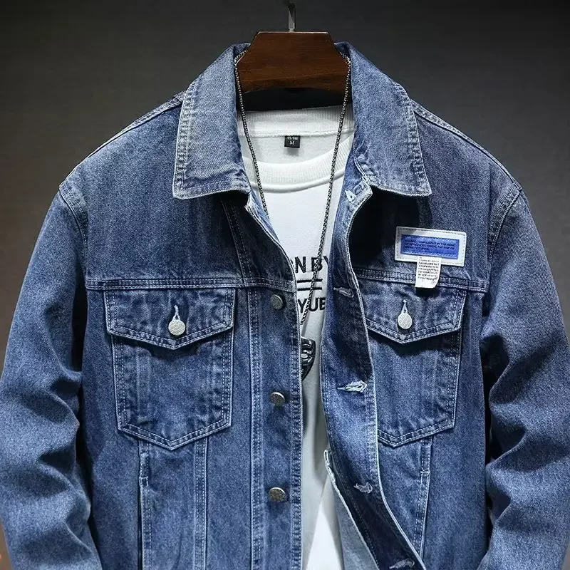 Workwear Jean Jacket Men\'s New Casual Denim Jacket In Spring And Autumn