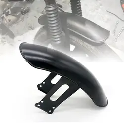 Universal Motorcycle Front wheel Fender Retro Black Metal Tire Position Mudguard Splash Guard For Honda CG125 Cafe Racer