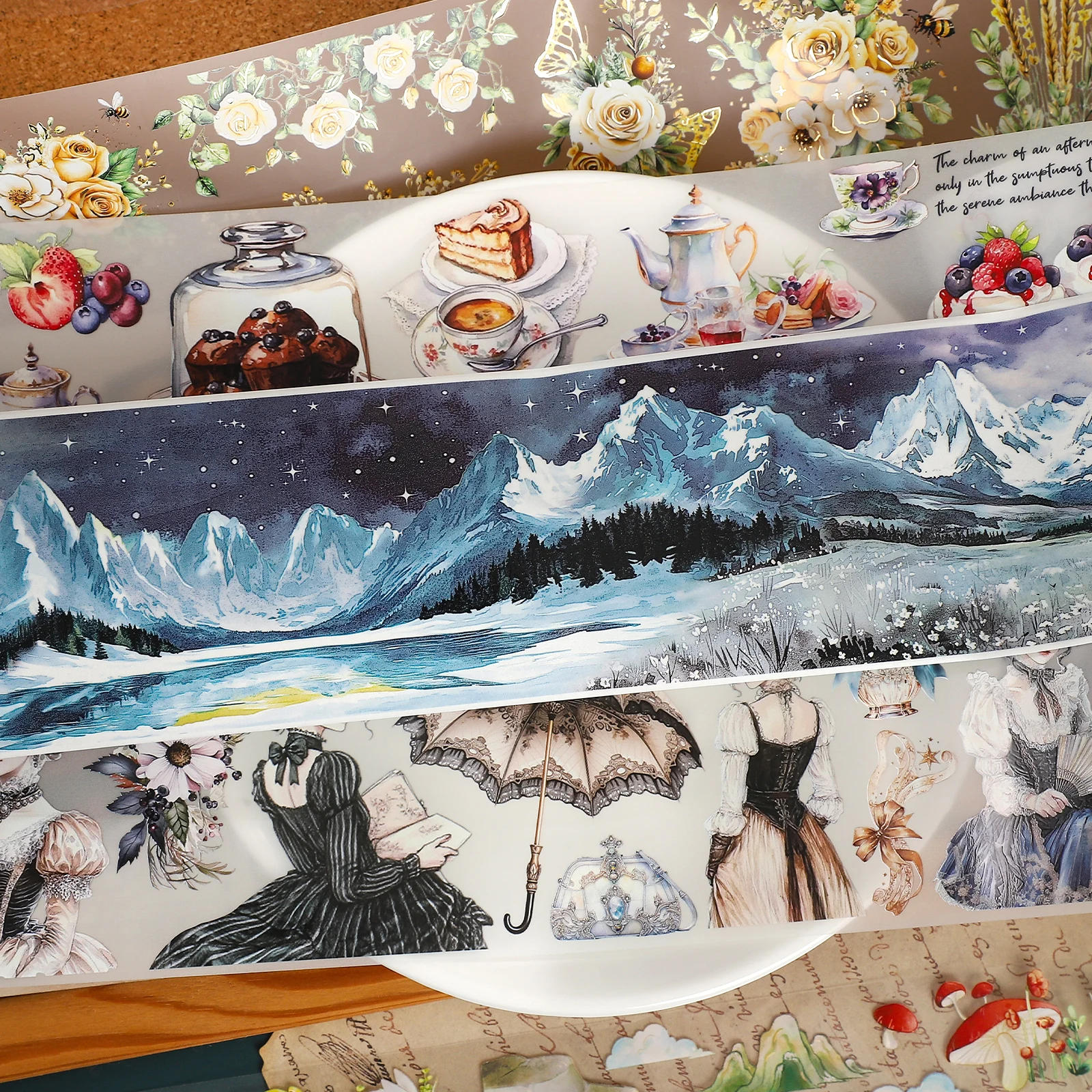 200Cm/Roll Vintage … - image