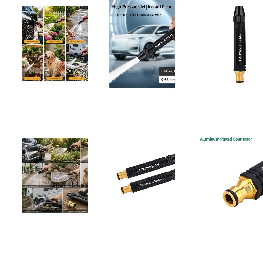  Multifunction High Pressure Water Car Wash Flushing Garden Hose Tap Water