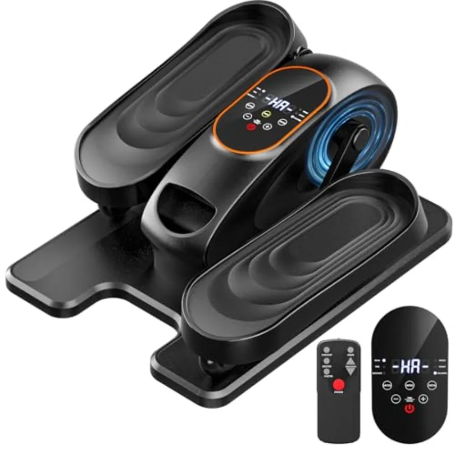 Electric Ellipse Leg Exerciser as Seen on TV Under Desk Elliptical Machine with Quiet Motor Remote Control LCD Display - Portab