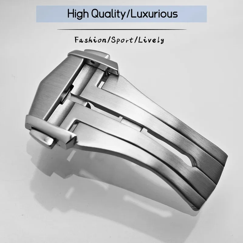 

18 мм высококачественная складная застежка для Omega Seamaster De Ville AT150, ремешок для часов, складная пряжка из нержавеющей стали 316L
