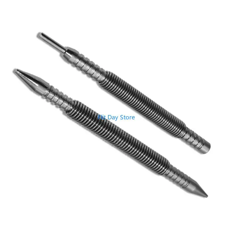 F92C 2PIECS/مجموعة أظافر هامر بدون Hammerless PIN PUN STERTER WOODWORK WOODWORK SPRING Double Head Setter 1/16-3/32 1/8