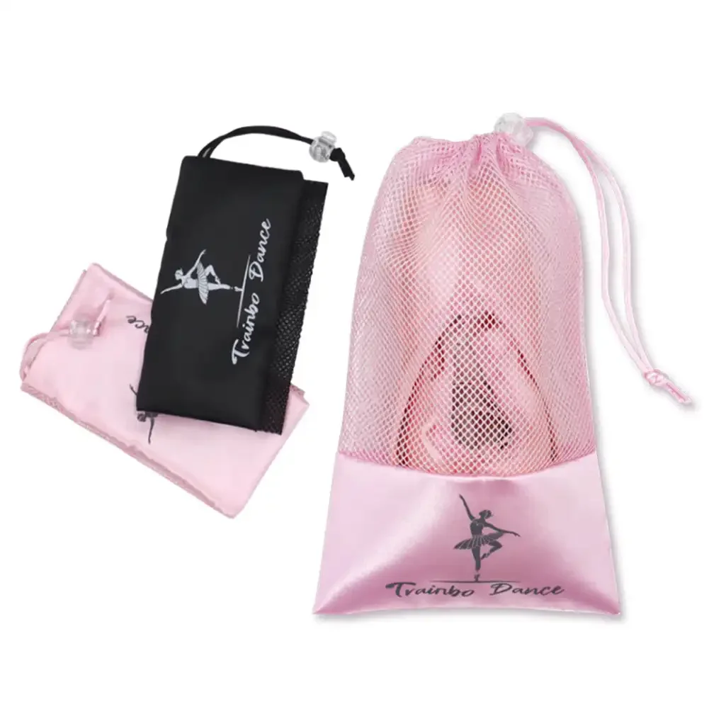 28x16.5cm Dance Bag Shoes Storage Pouch Ballet Organizer Handbag Bags Pouches Satin Ballet Shoe Bag Dance Shoes Pouch