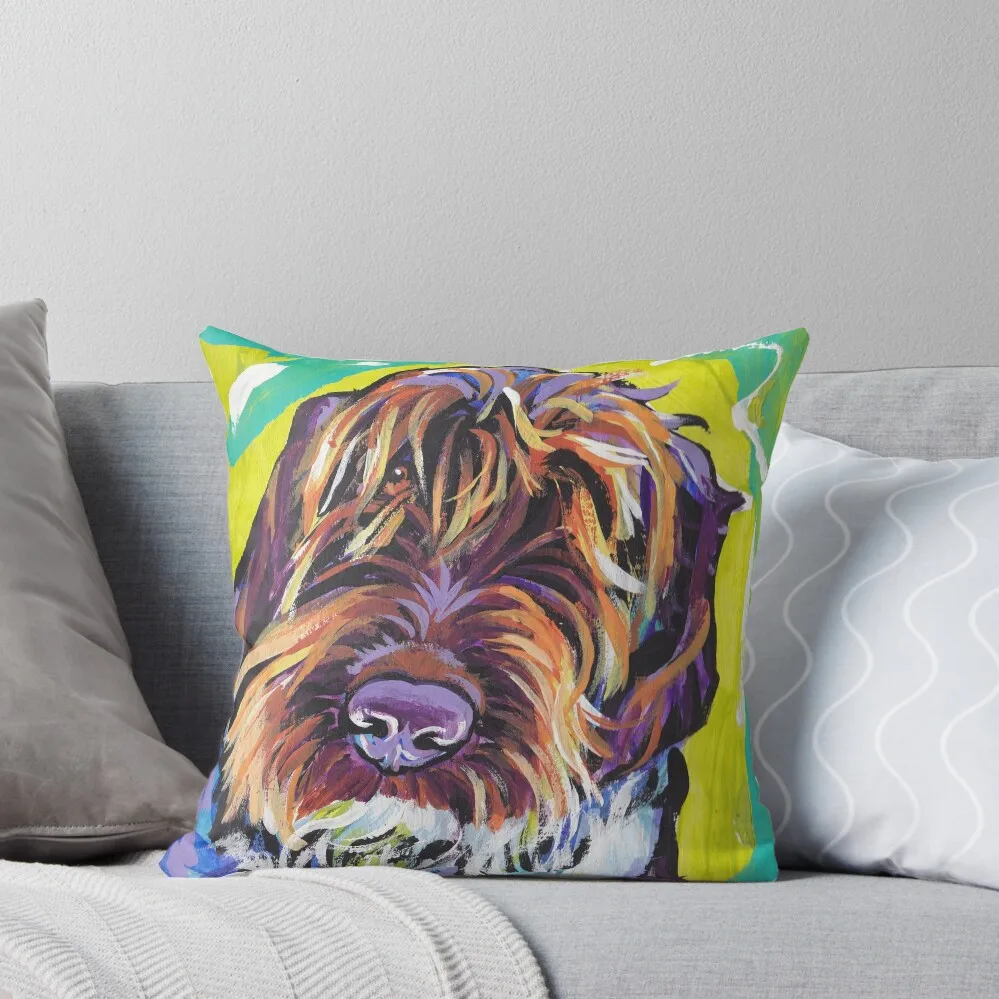 

Spinone Italiano Bright colorful pop dog art Throw Pillow Christmas Covers For Cushions covers for pillows