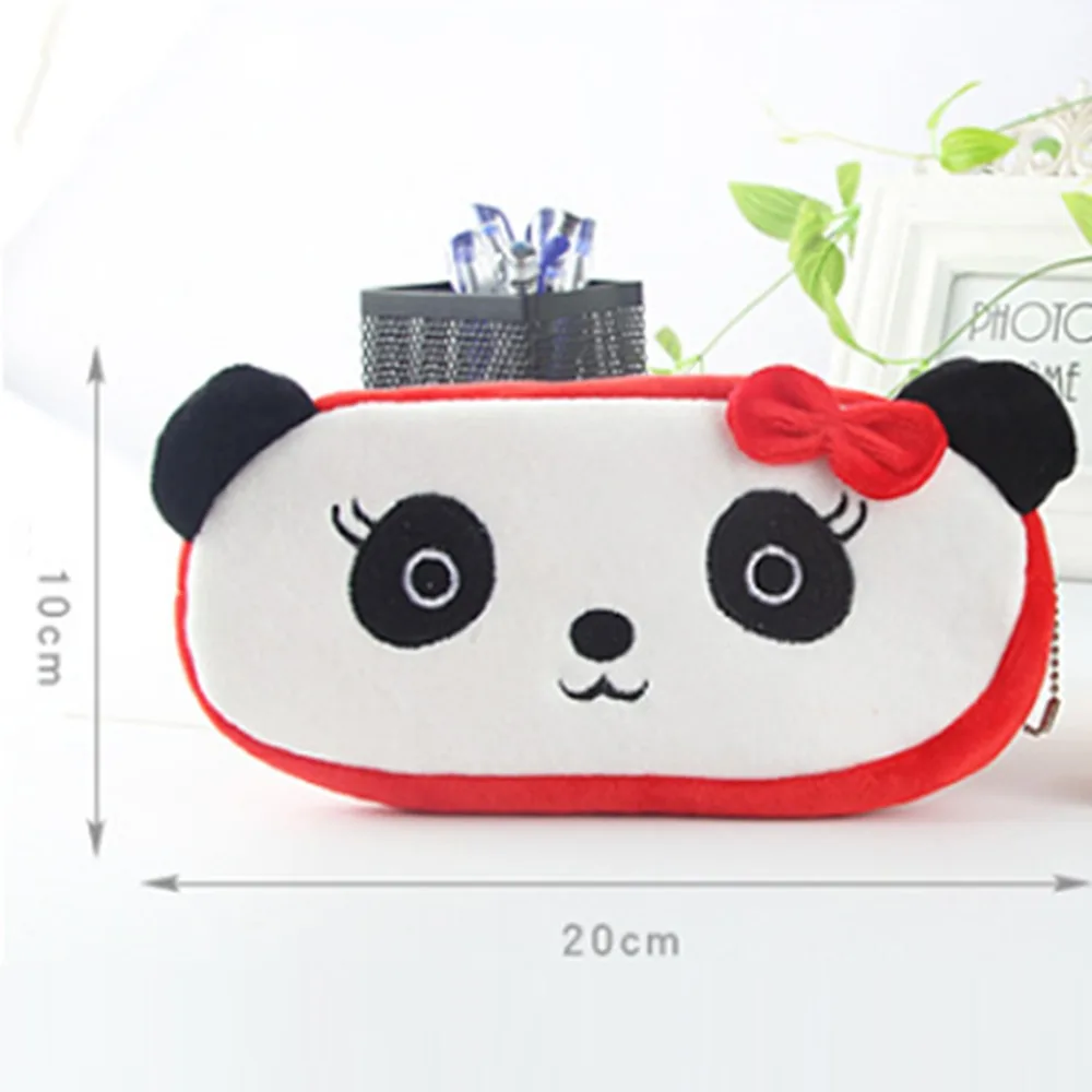 1 Stuks Kawaii Cartoon Dieren Pluche Etui Tas Sleutelhanger Portemonnee Portemonnee Portemonnee Tas Tas Schoolbenodigdheden