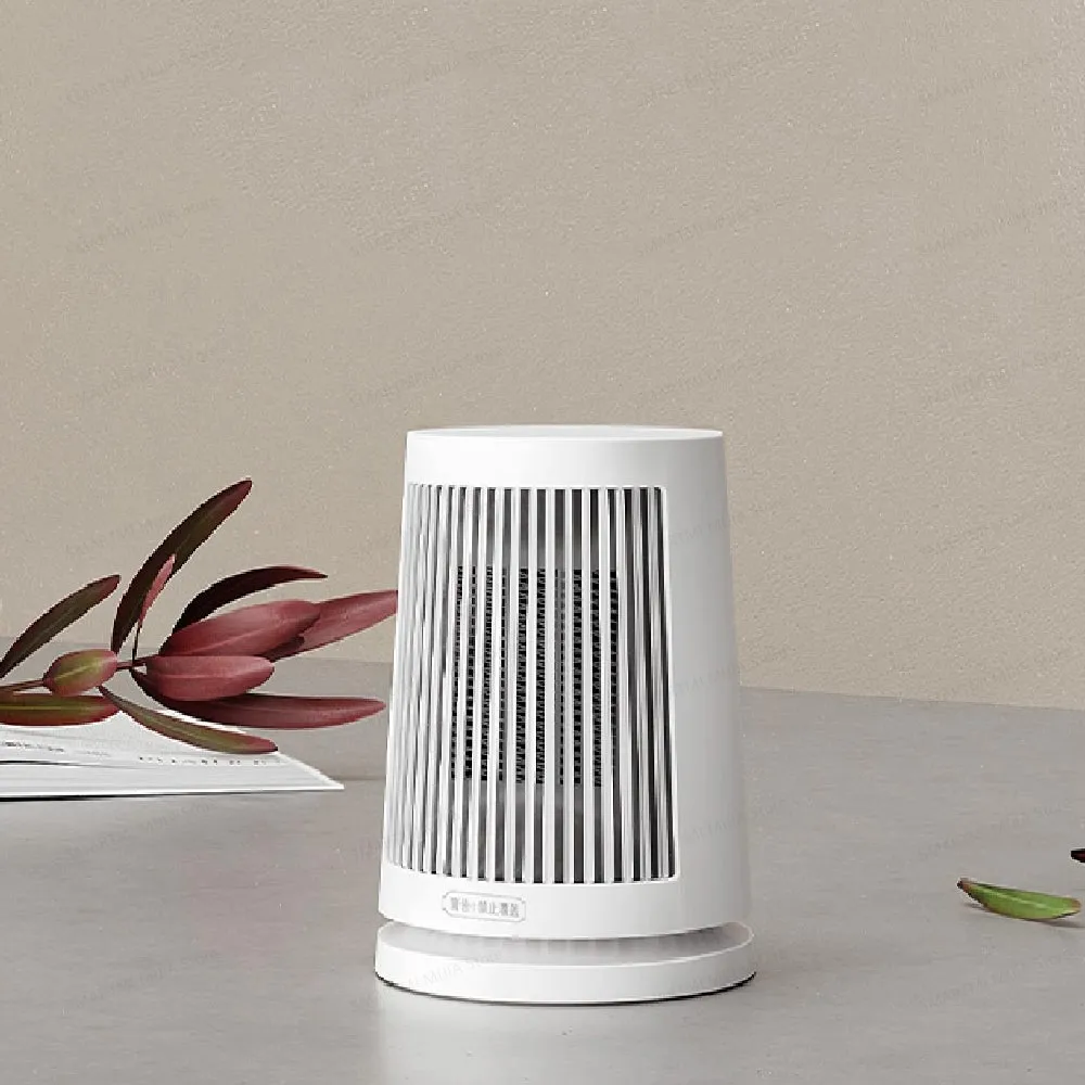 سخان مروحة سطح المكتب XIAOMI MIJIA، 45 ° تتأرجح، سخانات كهربائية داخلية من السيراميك PTC، خفيفة الوزن مدمجة، إصدار CN مع محول #2