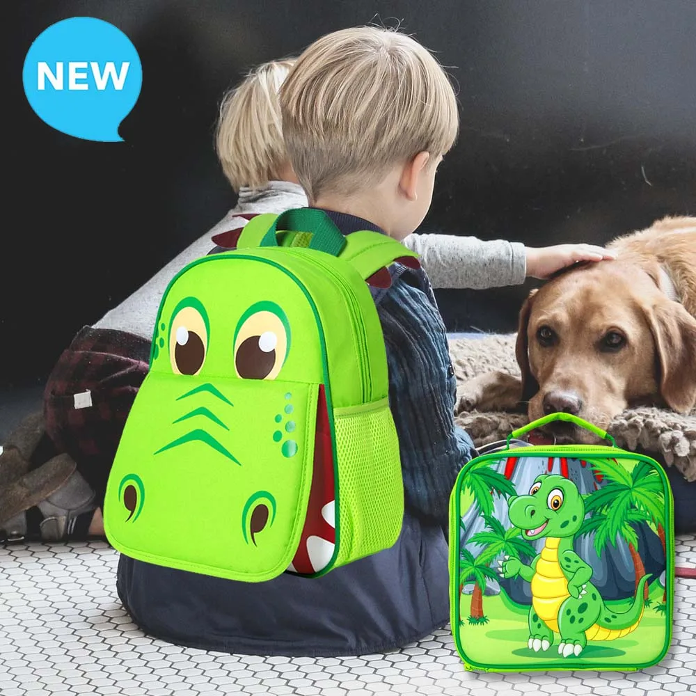 3PCS Toddler Backpack and Lunch Box for Boys, 12\