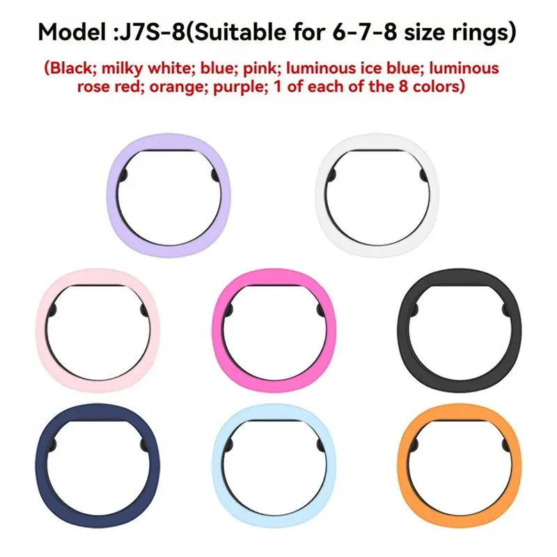 24-Hour Delivery Anti-Drop Shockproof 8Pcs Protective Cover For Ringconn Gen2/2 Air Dustproof Anti-Scratch Silicone Sleeve