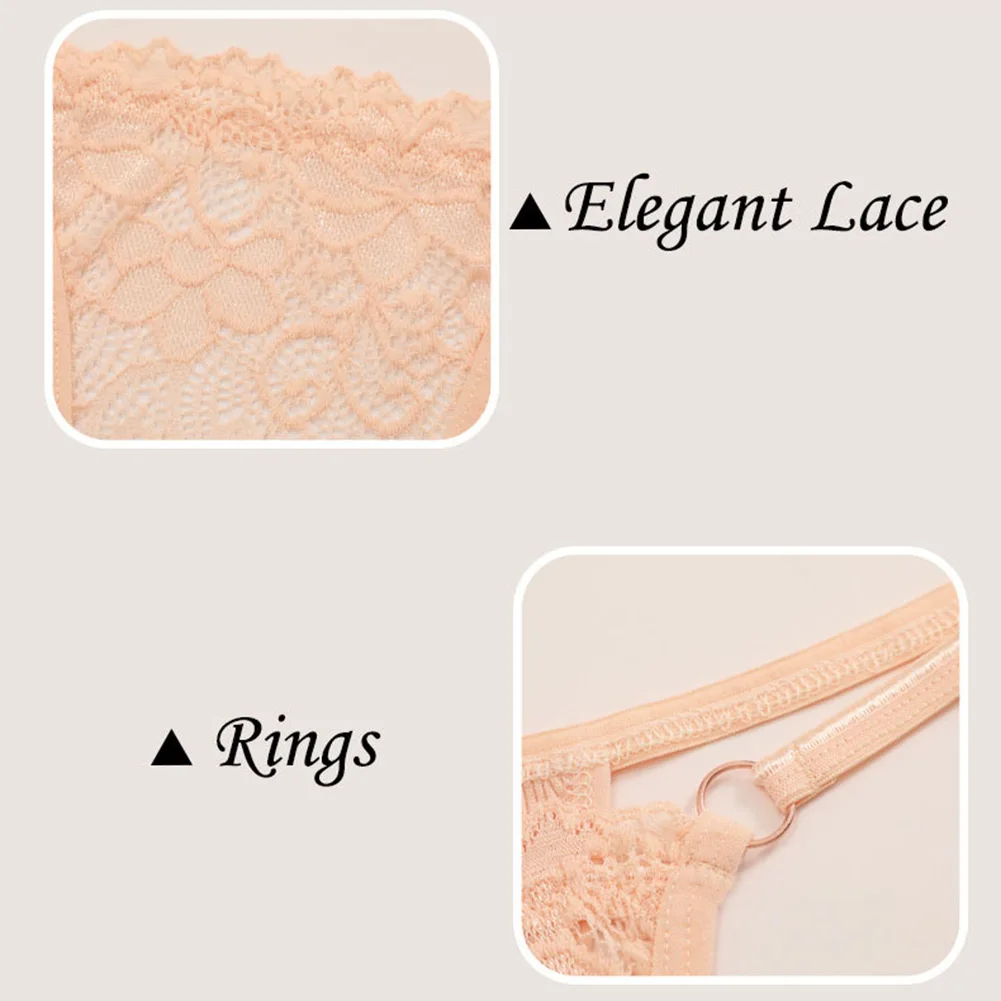 Дышащее нижнее белье, кружевные стринги, совершенно новая повседневная одежда с цветочным узором, средней эластичности, подходит для всех сезонов