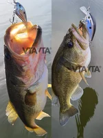 VTAVTA 5cm/7cm Crankbaits Fishing Lure Floating Wobblers for Pike Black Minnow Lures for Fishing Artificial Bait Fishing Tackle 6