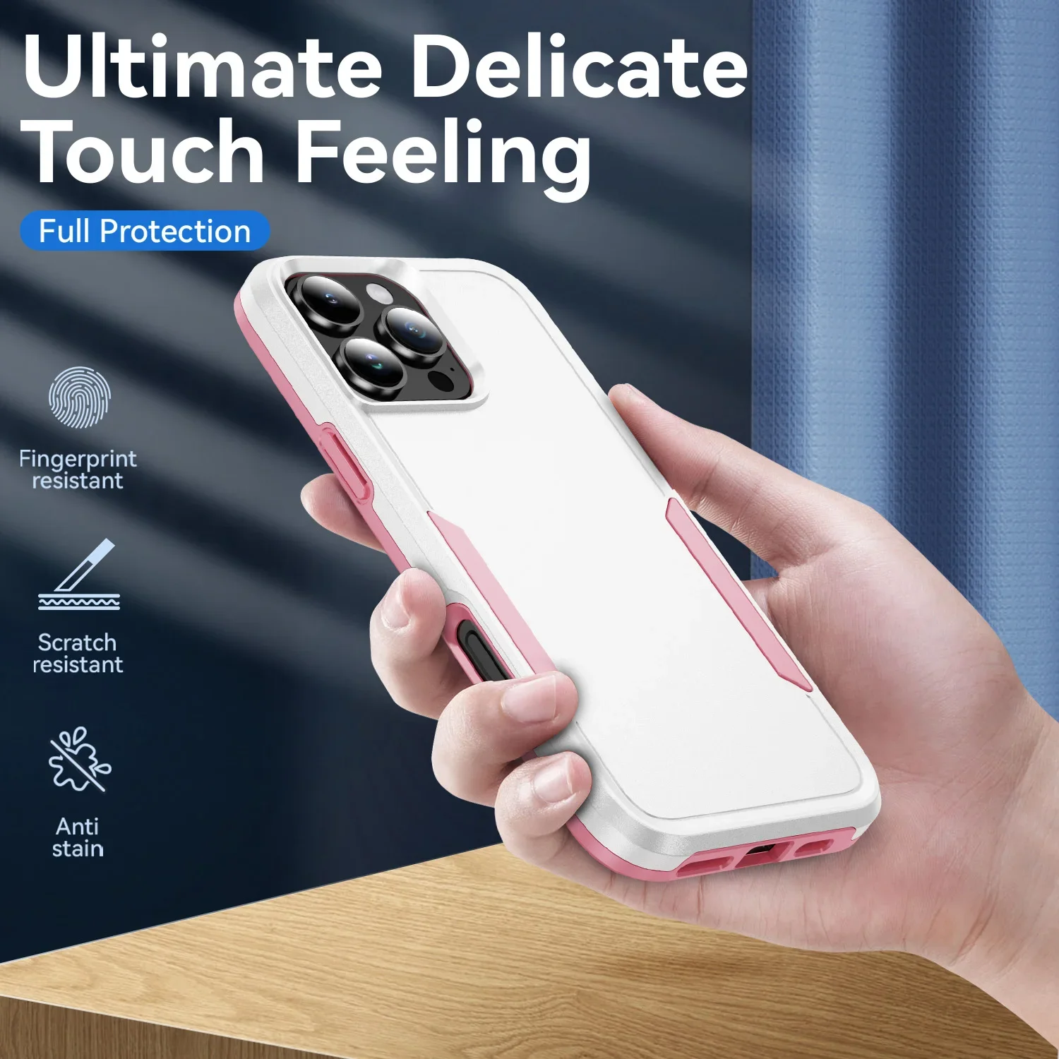 Hochwertige magnetische OTT-BOX mit Schutzhülle für iPhone 18 Pro Max 17 Air 16 15 14 Plus 13 Hybrid Dual Layer Armor Rückabdeckung. – Detail 7