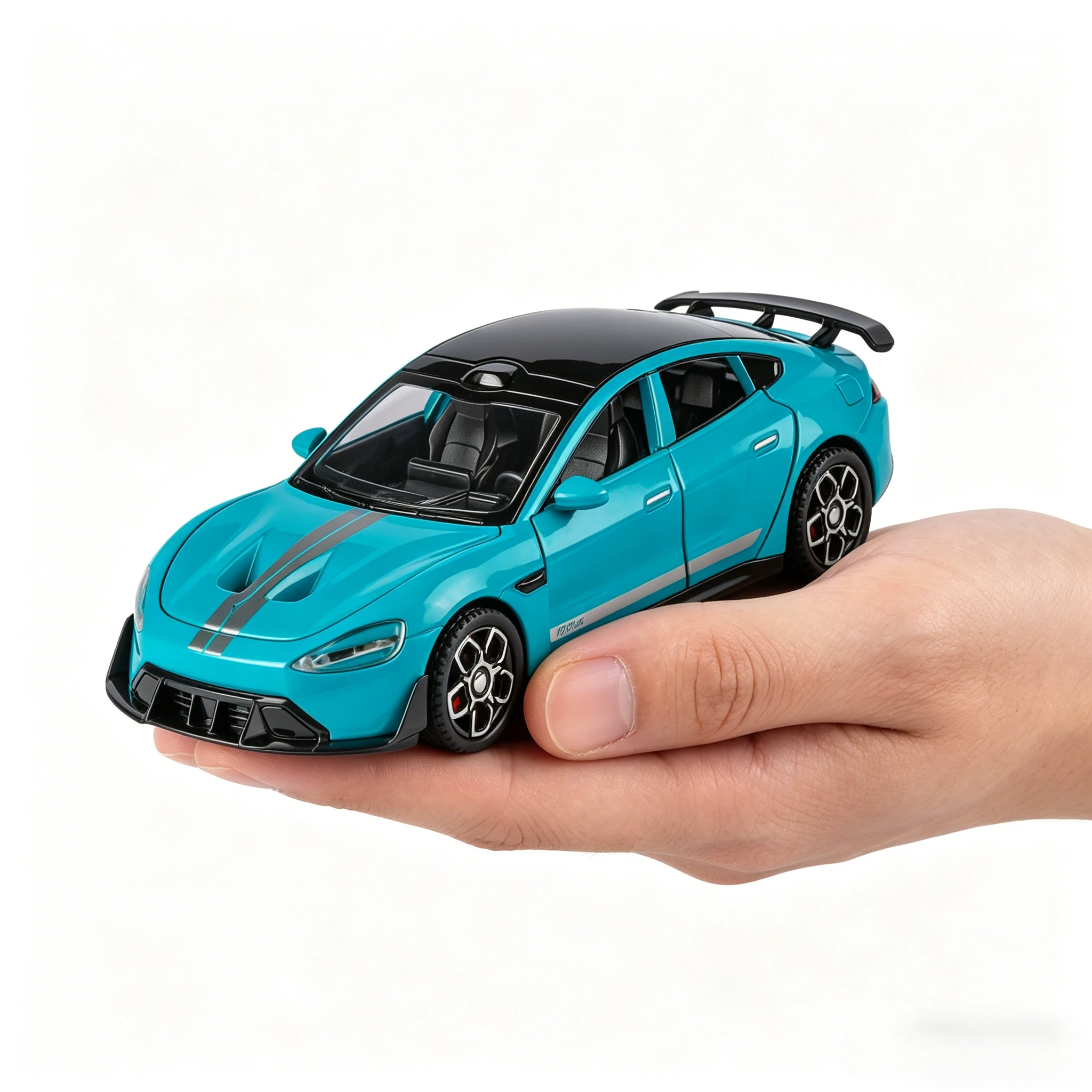 

1:32 SU7 Sports Car Model Toys Alloy Body Rubber Tires New Energy Vehicles Music Light Model Collectible Item