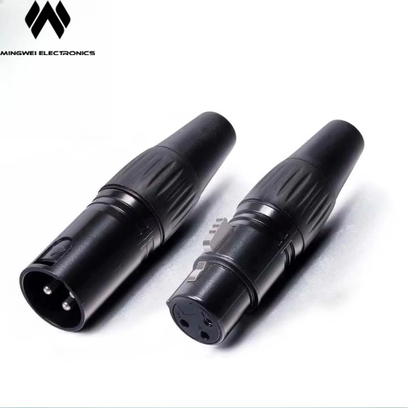 Modern Latest Custom-Made Reasonably Structured Sturdy Zinc Alloy Stable Signal Three Core Xlr Male and Female Connector