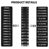 Car 28 Hole Screw Nut and Bolt Thread Checker Screw Measuring Gauge
