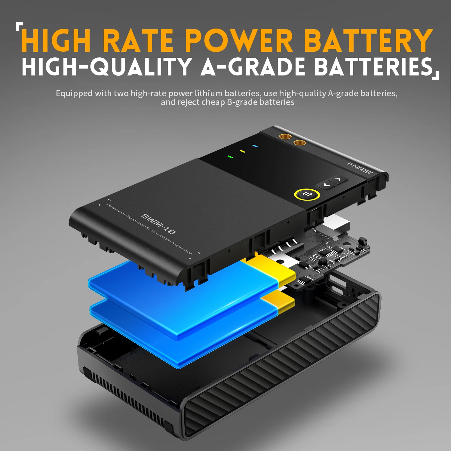 FNIRSI SWM-10 zgrzewarka punktowa przenośna ręczna zgrzewarka punktowa 5000mah bateria ack narzędzie spawalnicze DIY Mini spawarka