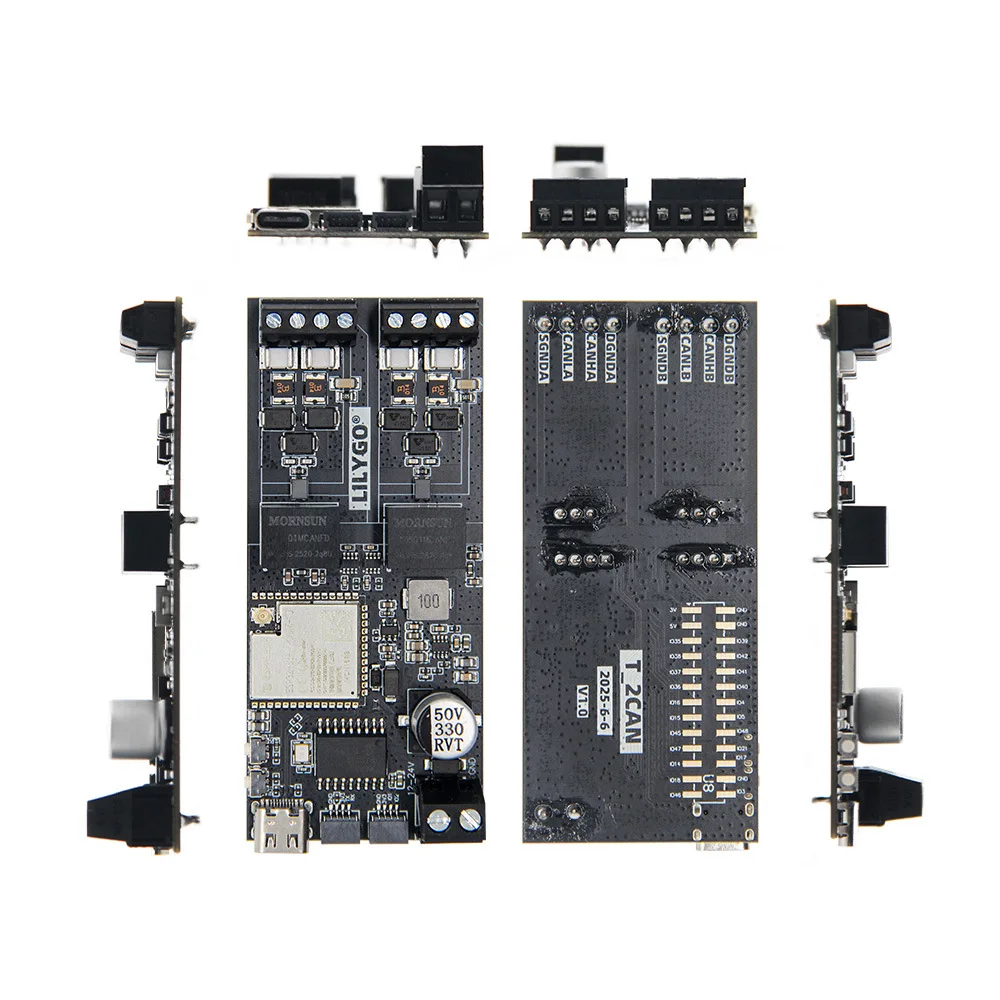 LILYGO T-2CAN ESP32-S3 Development Board WiFi Bluetooth CAN Bus Module with QWIIC Connector for Arduino IoT Project