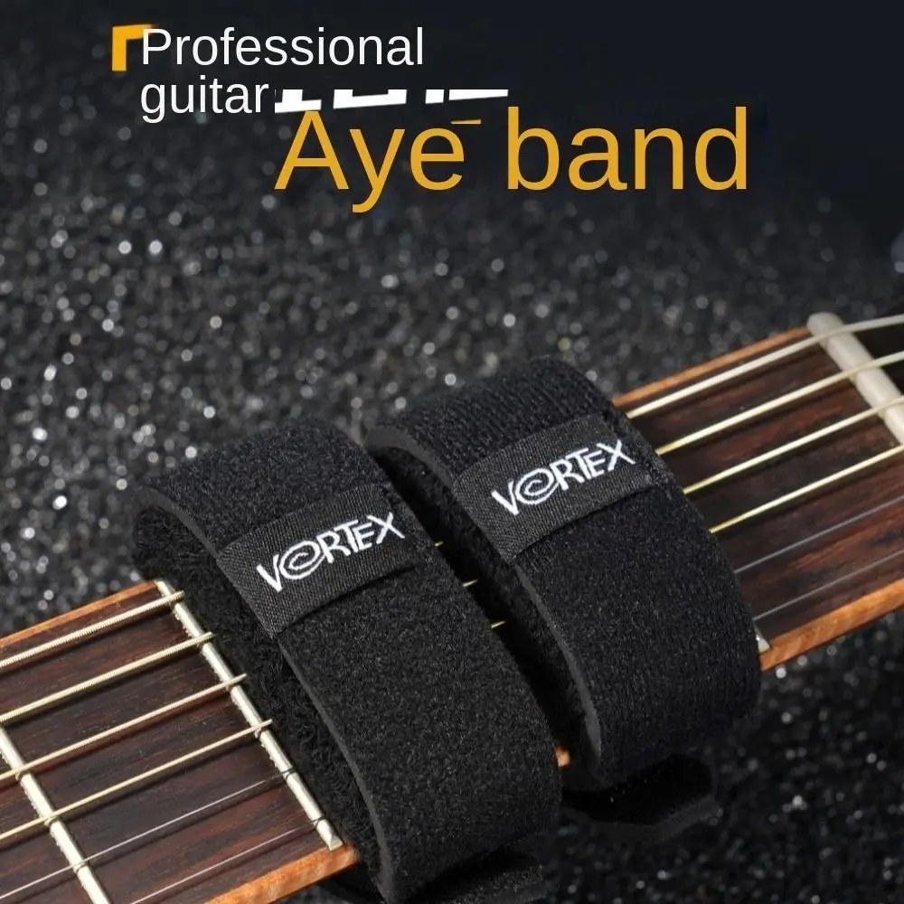 Noise Damper Guitar Beam Tape Guitar Strap Adjustable Fingerboard Mute Tape Wrap Silent Electric Guitar Mute Tape 6 String